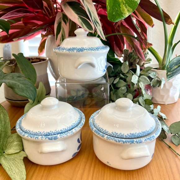 Vintage Spongewear Country Heart Soup Bowls set of 3 - Picture 4 of 9